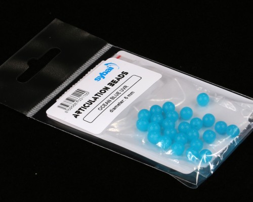 Articulation Beads, 6 mm, Ocean Blue UVR